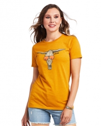 Ariat® Ladies' Sunglass Skull Yellow Tee