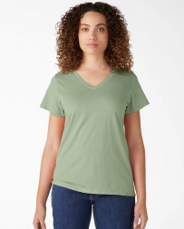 Dickies® Ladies' SS V-Neck Slub T-Shirt