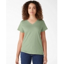 Dickies® Ladies' SS V-Neck Slub T-Shirt