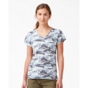 Dickies® Ladies' SS V-Neck Slub T-Shirt