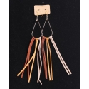 Just 1 Time® Ladies' Tri Color Long Fringe Earring