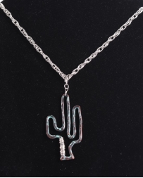 Just 1 Time® Ladies' 30" Patina Cactus Necklace
