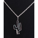 Just 1 Time® Ladies' 30" Patina Cactus Necklace