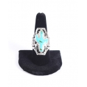 Just 1 Time® Ladies' Turquoise Enameled Cactus Ring