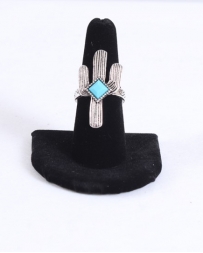 Just 1 Time® Ladies' Cactus Turq Diamond Ring