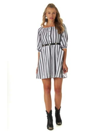 Wrangler Retro® Ladies' Off Shoulder A-Line Dress