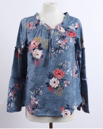 Kerenhart® Ladies' Floral Bell Sleeve Top