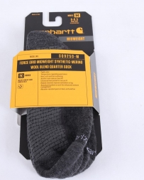 Carhartt® Men's Force Grid Merino 1/4 Sock