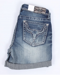 Grace in LA Ladies' Steerhead Embroidered Shorts