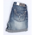 Grace in LA Ladies' Steerhead Embroidered Shorts