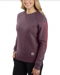 Carhartt® Ladies' Sleeve Logo Crew Sweatshirt