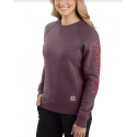 Carhartt® Ladies' Sleeve Logo Crew Sweatshirt