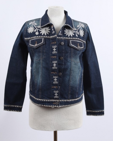 Kerenhart® Ladies' Embroidered Denim Jacket