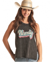 Rock and Roll Cowgirl® Ladies' Graphic Muscle Tank