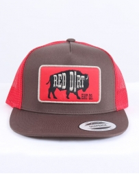 Red Dirt Hat Co.® Men's Red Black Original Patch