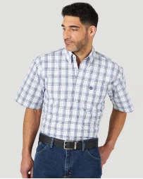 George Strait® Men's SS 1 Pocket Button Plaid - Tall
