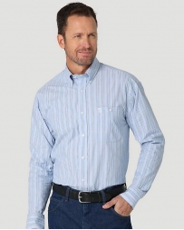 George Strait® Men's LS 1 Pocket Button Stripe - Tall