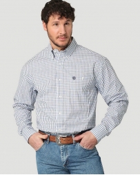 George Strait® Men's LS 1 Pocket Button Plaid