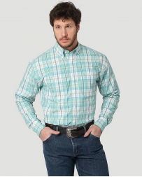 George Strait® Men's LS 2 Pocket Button Plaid