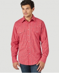 Wrangler® Men's Wrinkle Resistant LS Plaid