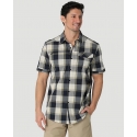 Wrangler® Men's ATG Asymmetric Plaid Shirt