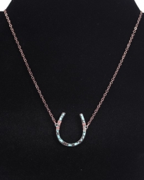 WYO-Horse Jewelry® Ladies' Wire Wrapped Horseshoe Necklace