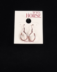 WYO-Horse Jewelry® Ladies' Wire Wrapped Horseshoe Earrings