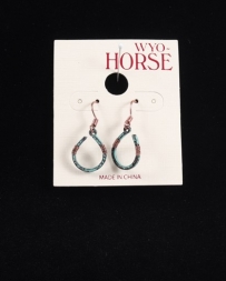 WYO-Horse Jewelry® Ladies' Wire Wrapped Horseshoe Earrings