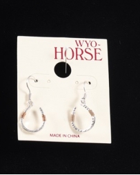 WYO-Horse Jewelry® Ladies' Wire Wrapped Horseshoe Earrings