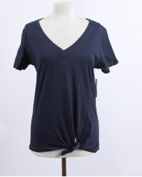 Ladies' Dash SS Tie Front Top