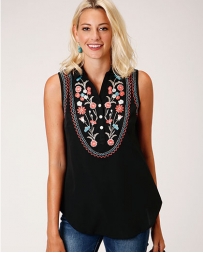 Roper® Ladies' Embroidered Sleeveless Top