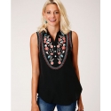 Roper® Ladies' Embroidered Sleeveless Top