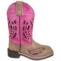 Smoky Mountain® Boots Girls' Trixie Distressed Brown/Pink