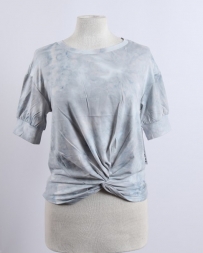 Ladies' Blue Tie Dye Top