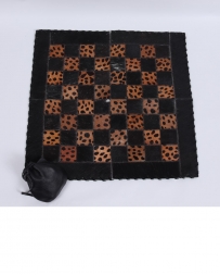 Just 1 Time® 20x20" Black/Leopard Checkerboard