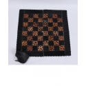 Just 1 Time® 20x20" Black/Leopard Checkerboard