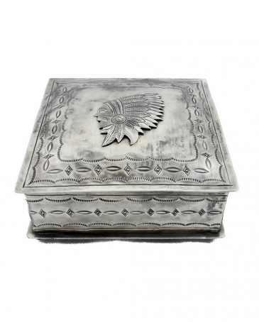 J. Alexander Rustic Silver® Stamped Chief Icon Box