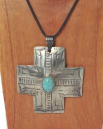 J. Alexander Rustic Silver® Ladies' New Mexican Cross Necklace