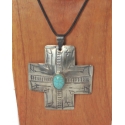 J. Alexander Rustic Silver® Ladies' New Mexican Cross Necklace