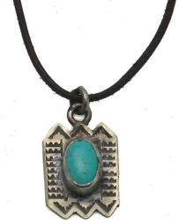 J. Alexander Rustic Silver® Ladies' Turquoise Pendant Necklace