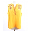 Cruel® Ladies' Yellow Sleeveless Top