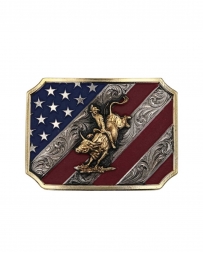 Montana Silversmiths® Patriotic Buckin Buckle