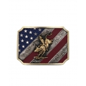 Montana Silversmiths® Patriotic Buckin Buckle