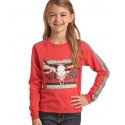 Rock and Roll Cowgirl® Girls' Steerhead Pullover