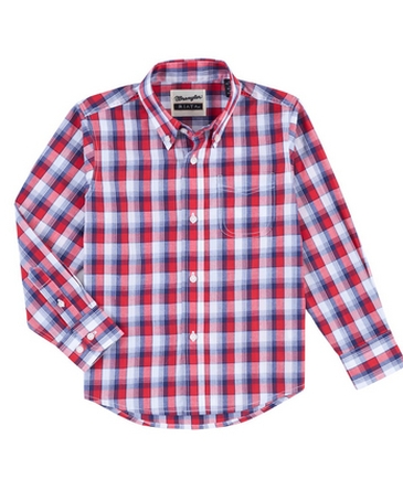 Wrangler® Riata® Boys' Easy Care LS Shirt - Fort Brands