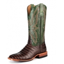 Horse Power® Men's Choco Caiman Print Square Toe