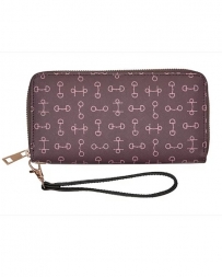 AWST International® Ladies' Snaffle Bit Wallet Brown