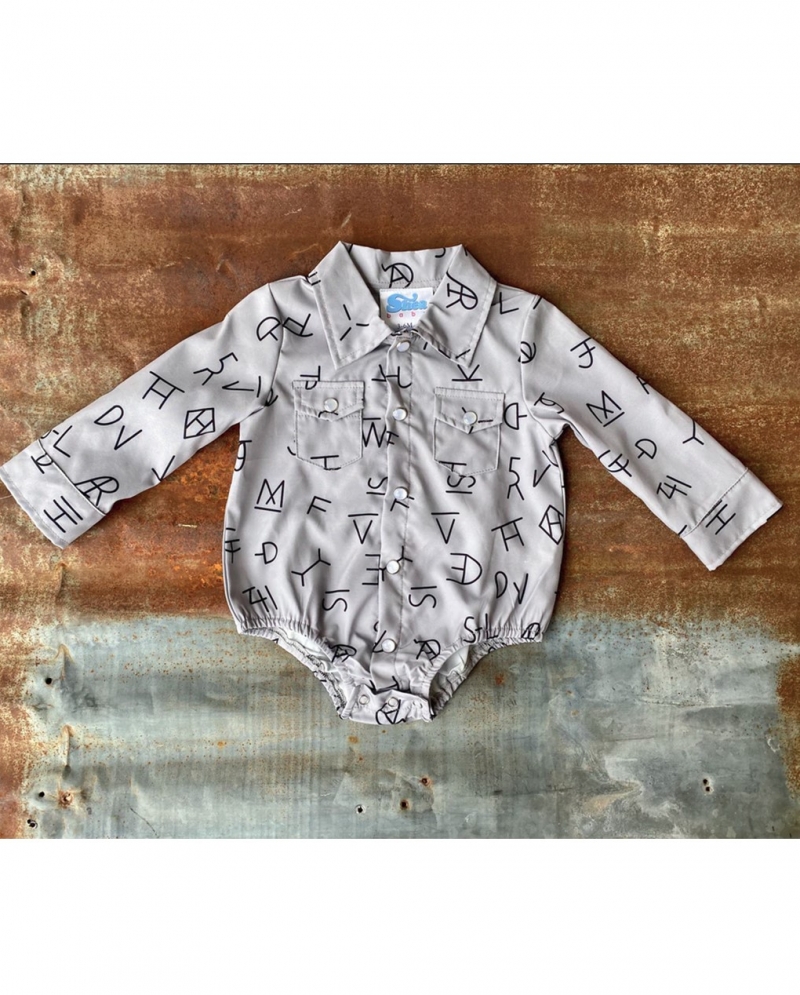 Infant pearl snap onesies sales