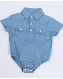 Boys' Infant SS Pearl Snap Onesie