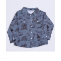 Boys' Toddler Pearl Snap Farm Print